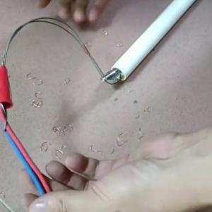 Cách dùng thòng lọng cột dây mồi luồn ống