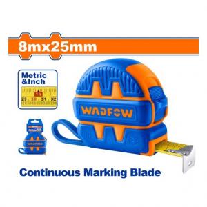 Thước kéo thép nền vàng 8mx25mm Wadfow WMT1240