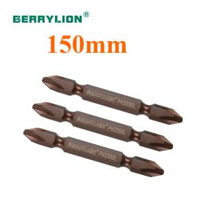 Mũi bắn vít 2 đầu bake thép S2 màu nâu đỏ 150mm Berrylion 060905150