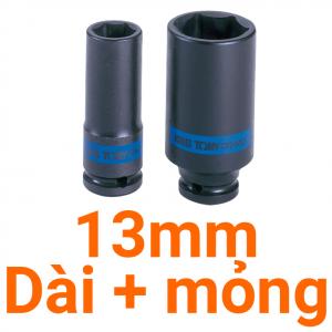 Tube Kingtony 1/2" đen dài mỏng 13 493513M