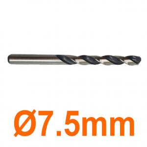 Mũi khoan thép inox Ø7.5mm đen trắng Senka