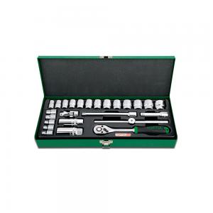 Hộp đầu tuýp 3/8" 25 chi tiết Toptul