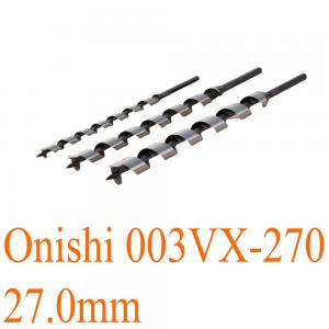 Mũi khoan xoắn ốc Ø27.0mm chuôi lục VX loại dài 320mm Onishi