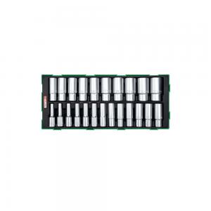 Bộ đầu tuýp lục giác dài 1/2" 23 chi tiết Toptul