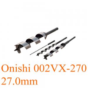 Mũi khoan xoắn ốc Ø27.0mm chuôi lục VX 230mm Onishi