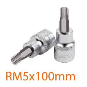 Đầu tuýp 1/2" mũi vít ribe RM5x100mm LICOTA