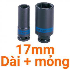 Tube Kingtony 1/2" đen dài mỏng 17 493517M