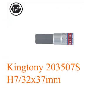 Đầu tuýp 1/4 inch bit lục giác H7/32x37mm Kingtony 203507S