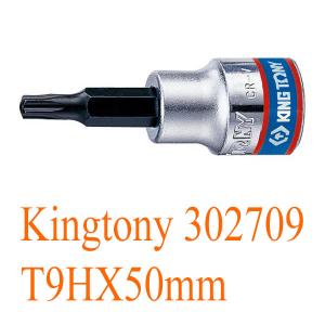 Đầu tuýp 3/8 inch bit mũi sao có lỗ T9HX50mm Kingtony 302709