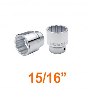 Đầu tuýp 3/4" 12 góc Flank 15/16" LICOTA