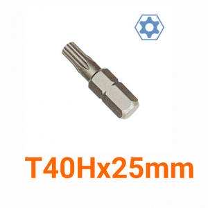 Mũi bắt vít mũi hoa thị có lỗ T40Hx25mm LICOTA