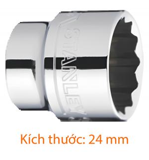 Đầu tuýp 1/2" 24mm, 6pt Stanley STMT72949-8B