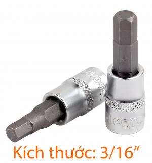 Đầu tuýp mũi vít 1/4" lục giác 3/16inch LICOTA