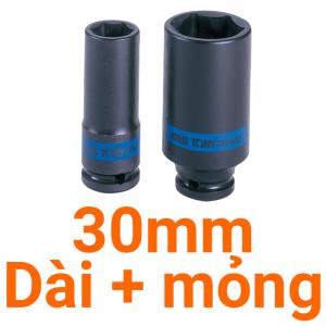 Tube Kingtony 1/2" đen dài mỏng 30 493530M