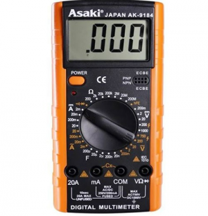 Đồng hồ đo điện vạn năng 180 x 80 x 35mm Asaki AK-9184