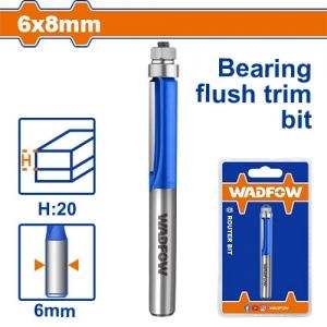 Mũi phay gỗ thẳng bi dưới 6x6x8mm Wadfow WRG7402