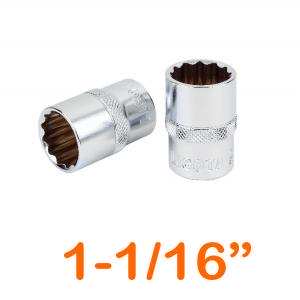 Đầu tuýp 1/2" 12 góc Flank 1-1/16" LICOTA