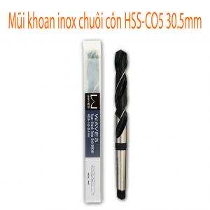 Mũi khoan inox chuôi côn HSS-CO5 30.5mm