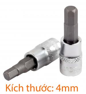 Đầu tuýp mũi vít 3/8" lục giác 4mm LICOTA