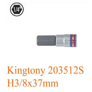 Đầu tuýp 1/4 inch bit lục giác H3/8x37mm Kingtony 203512S