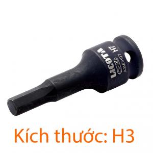 Đầu tuýp 3/8" lục giác chìm loại 60mm H3 LICOTA