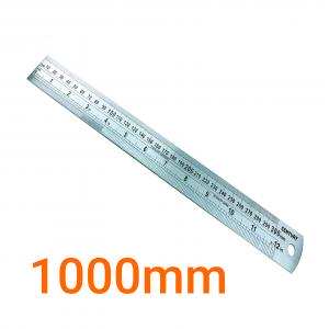 Thước lá inox 1000mm Century mỗi cạnh một hệ đo mỗi cạnh một hệ đo