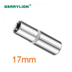 Đầu nối tuýp 1/2" xi bóng thép CRV 17mm Berrylion 081801017