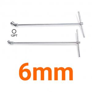 Cần xiết lực chữ T đầu tuýp lắc léo 1/4" 6mm Toptul