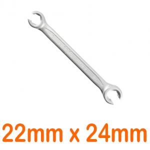 Cờ lê mở ống dầu 22x24mm xi mờ LICOTA