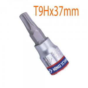 Đầu tuýp 1/4 inch bit mũi sao có lỗ T9Hx37mm Kingtony 203709