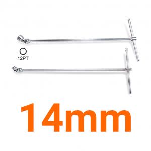 Cần xiết lực chữ T đầu tuýp lắc léo 3/8" 14mm Toptul