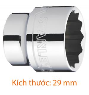 Đầu tuýp 1/2" 29mm, 6pt Stanley STMT72954-8B