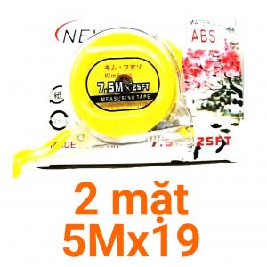 Thước kéo trong Kimfong 5Mx19 (2 mặt)