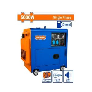 Tổ máy phát điện dùng dầu diesel 5000W (loại không ồn) Wadfow