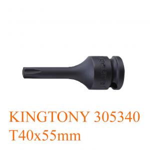 Đầu tuýp mũi sao T40x55mm đen 3/8 inch KINGTONY 305340