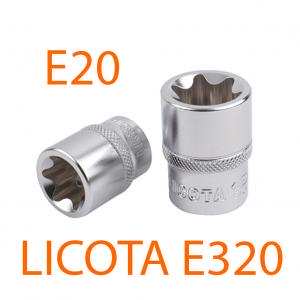 Đầu tuýp 3/8" Torx E20 LICOTA