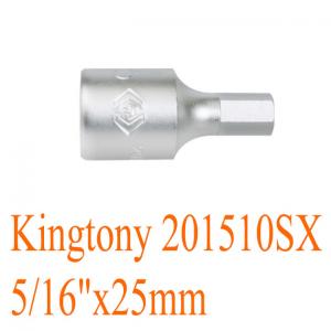 Đầu tuýp 1/4 inch bit mũi lục giác 5/16"x25mm Kingtony 201510SX