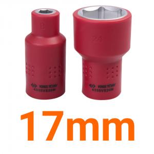 Đầu tuýp cách điện 1000V 17mm Kingtony 4335VE17M