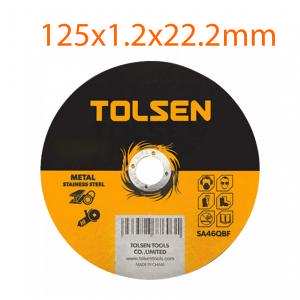 ĐĨA CẮT SẮT & INOX 125x1.2x22.2mm TOLSEN 76103