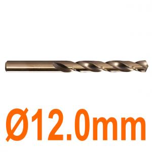 Mũi khoan chuyên inox Ø12.0mm phủ coban vàng Senka