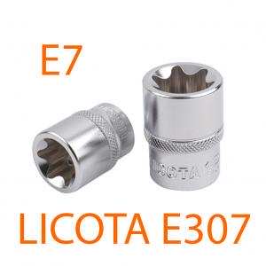 Đầu tuýp 3/8" Torx E7 LICOTA