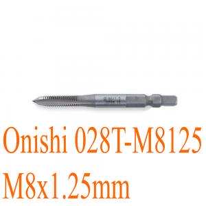Mũi taro ren M8x1.25mm chuôi lục kiểu Mỹ 70mm Onishi