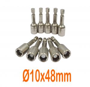 Mũi bắn tôn niken trắng Ø10x48mm chuôi lục Senka