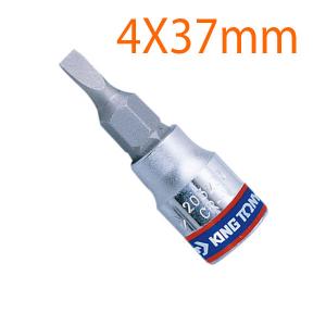 Đầu tuýp 1/4 inch bit mũi dẹp 4X37mm Kingtony 203204