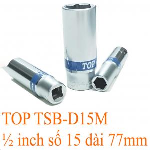 Đầu tuýp lục giác dài Đức 1/2" 15mm TOP TSB-D15M