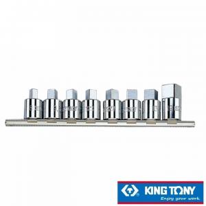 Bộ tube Kingtony 1/2" 8pcs đen mũi lục giác 4118MR