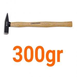 Búa đầu dẹp 300gr cán gỗ Crossman