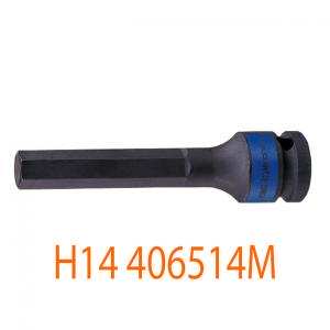 Đầu Tuýp Mũi Lục Giác 1/2"-H14 Đen kingtony 406514M