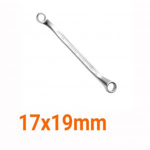 Cờ lê 2 đầu vòng nghiêng 45 độ 17x19mm LICOTA