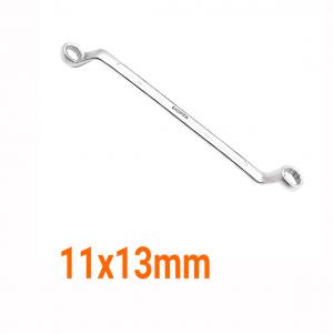 Cờ lê 2 đầu vòng nghiêng 75 độ xi mờ 11x13mm LICOTA